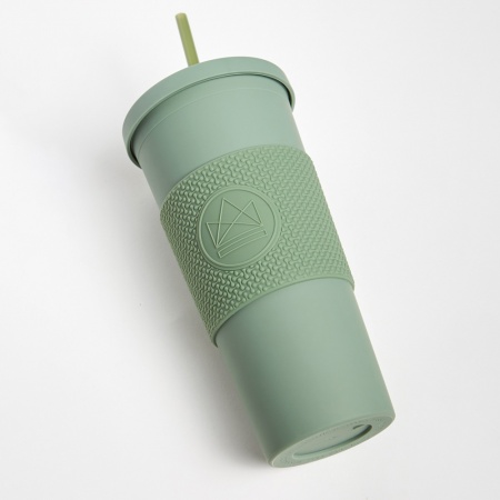 Neon Kactus Double Walled Straw Cup - 22oz